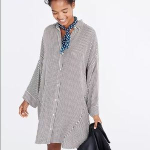 Madewell Stripe Play Shirt Dress Worn Once
